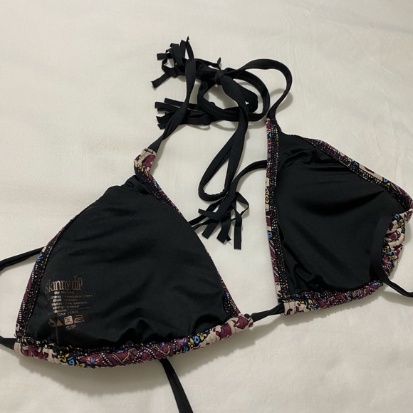 Elephant Print Bikini Top Size Small - Picture 3 of 3